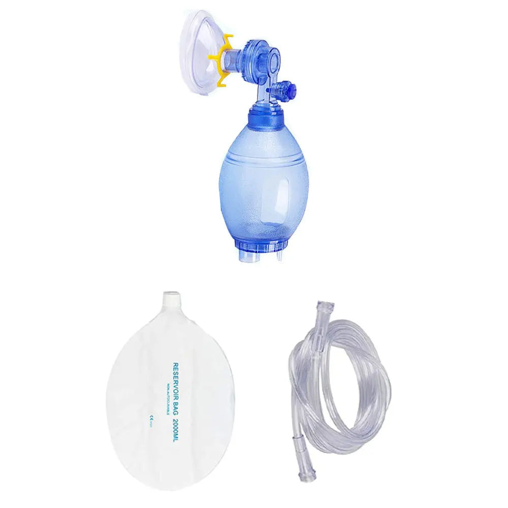 First Aid Manual PVC Adult/Child/Infant Resuscitation Ambu Bags 2000ml/1600ml Reservoir Bag Emergency Self-help Rescue Tool