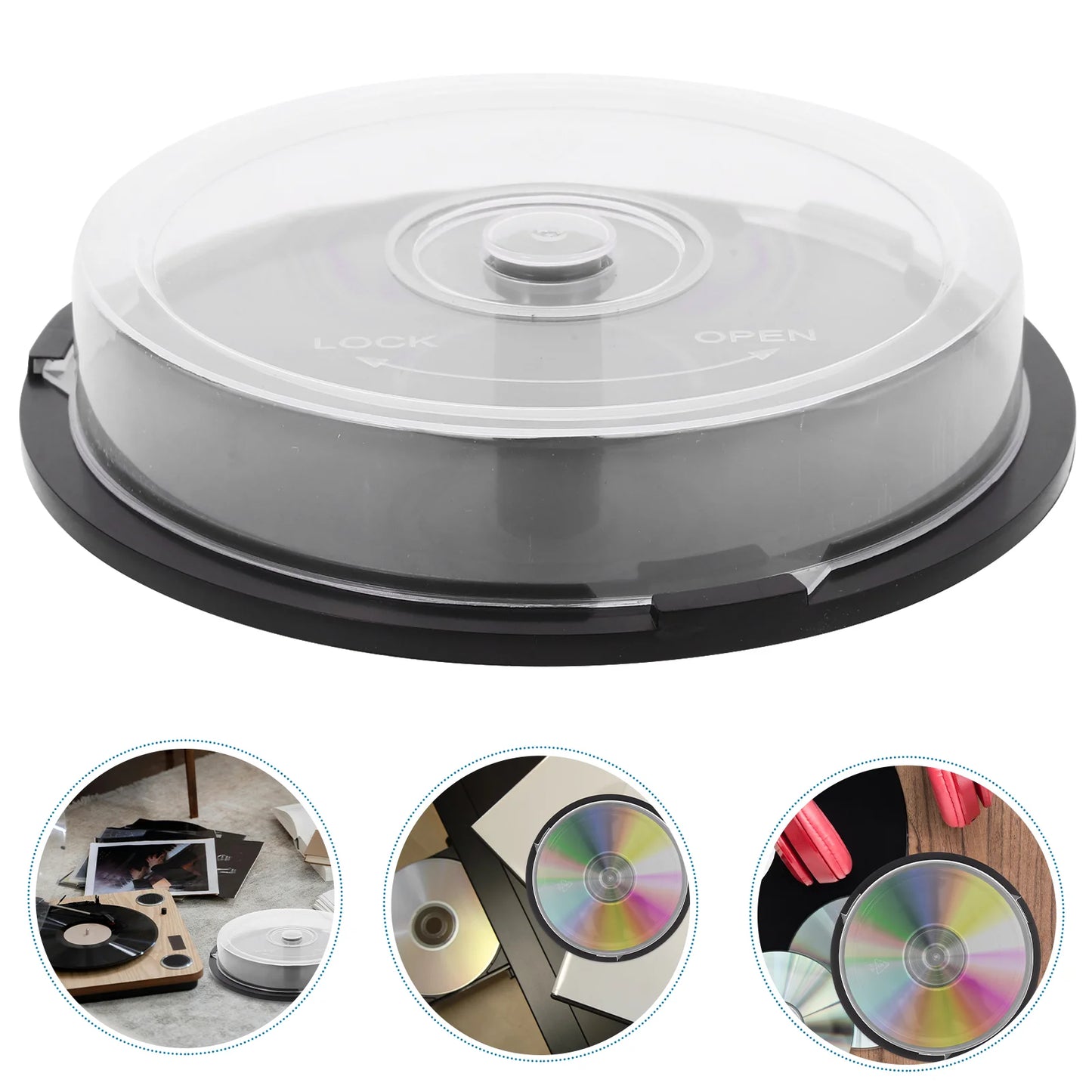 Household Cd Packing Box Cd Carrier Plastic Cd Box Dvd Carrying Case Dvd Container cd storage box dvd storage box