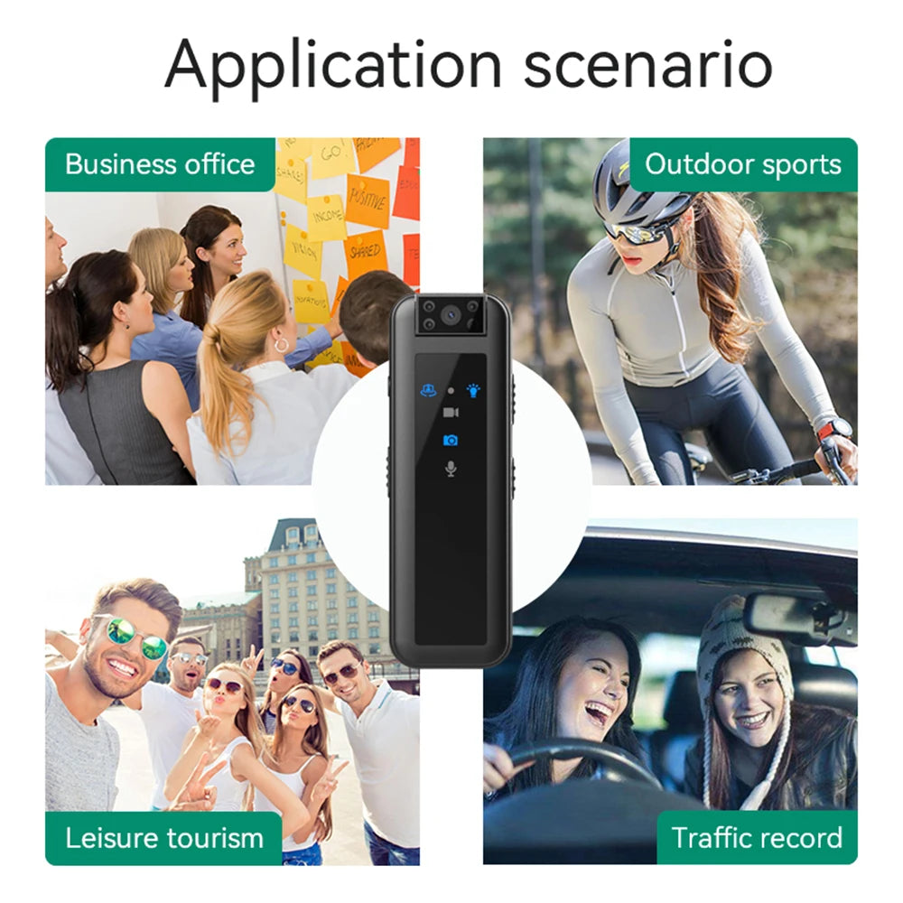 1080P HD Sports Camera 180 Degree Lens Flip IR Night Vision Cycling Outdoor Hiking Travel Clip-on Recorder Shooter Cameras