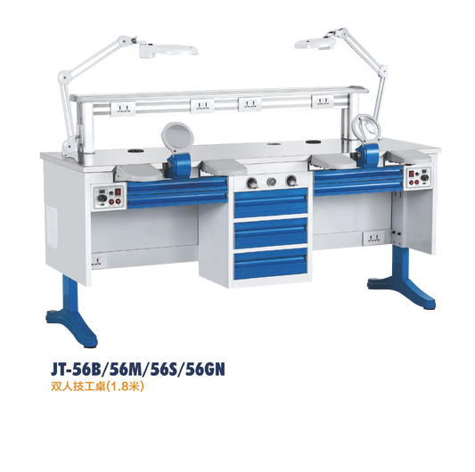 twin Dental technician desk 1.8m dentistry workbench dentist working table hospital console double dental workstation