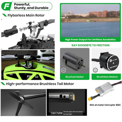 Flywing FW450l V3 Rc Helicopters Toys 6ch Adults Remote Control Helicopter Model PNP RTF 3D GPS Automatic Return RC Helicopter