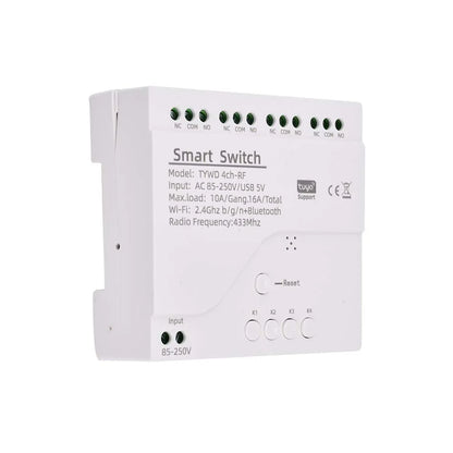 Smart Remote Control Wireless Wifi Switch Module 4CH DC 7-32V AC85-250V RF Receiver 10A wifi Relay For Alexa DIY