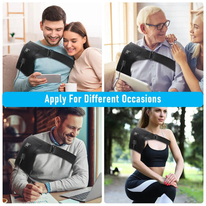 Electric Heating Pad for Shoulder Support for Dislocated Shoulder Rehabilitation Injury Pain Relief Adjustable Shoulder Wrap