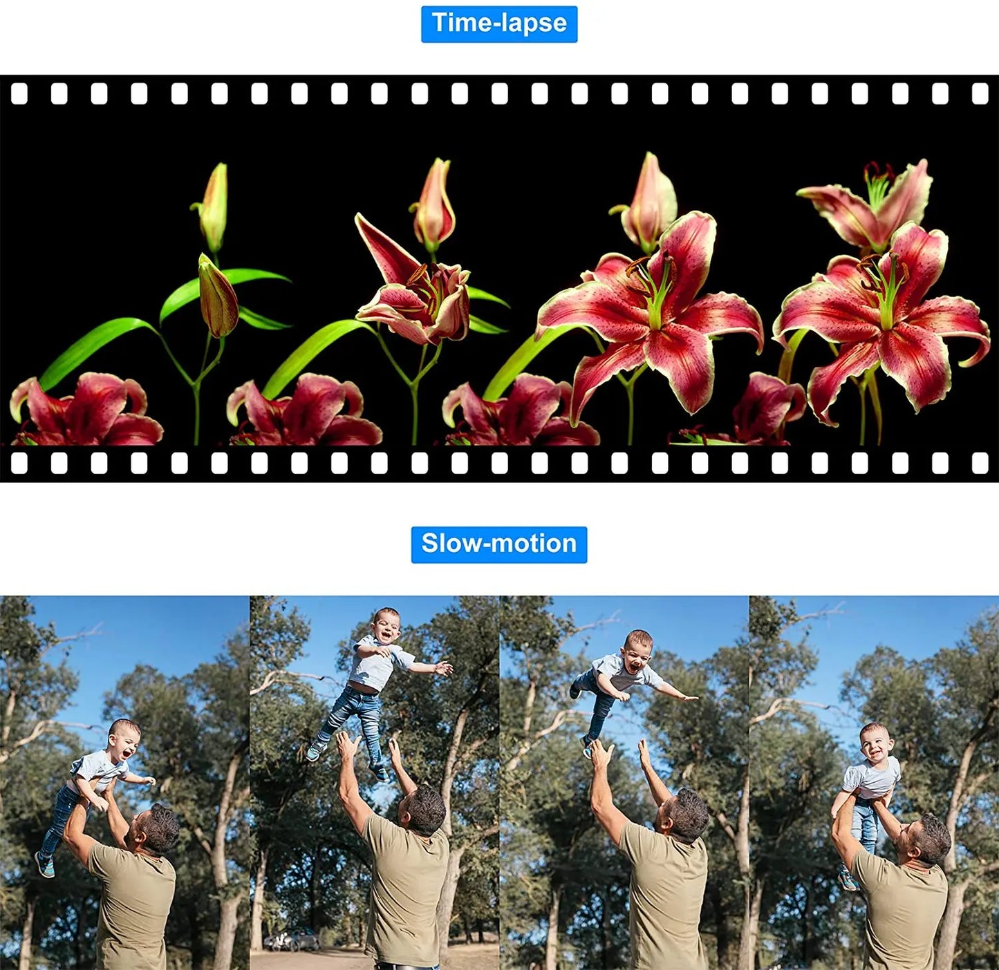 4K Video Camera Camcorder With Microphone 48MP Vlogging  16X Zoom 3.0" Touch Screen IR Night Vision Wi-Fi Vlog Cameras Web