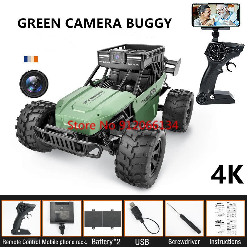 4K Camera Two-Way Voice Talkback WIFI FPV RC Car 2.4Ghz APP Gravity Control Shock Absorber High Speed Remote Control Car Truck