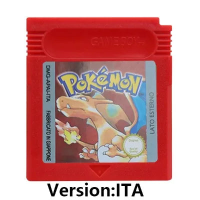 GBC 16-bit Game Video Game Cartridge Console Card Pokemon Red Blue Crystal Golden Green Silver Yellow with Multi-language