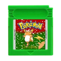 GBC Game Cartridge Pokemon Series Black White Genesis Creepy Black Dark Energy 16 Bit Video Game Console Card