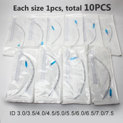 Endotracheal Tube with Cuff ID 2.0-10mm Sterilized Tracheal Tube for Veterinary Medical Consumables