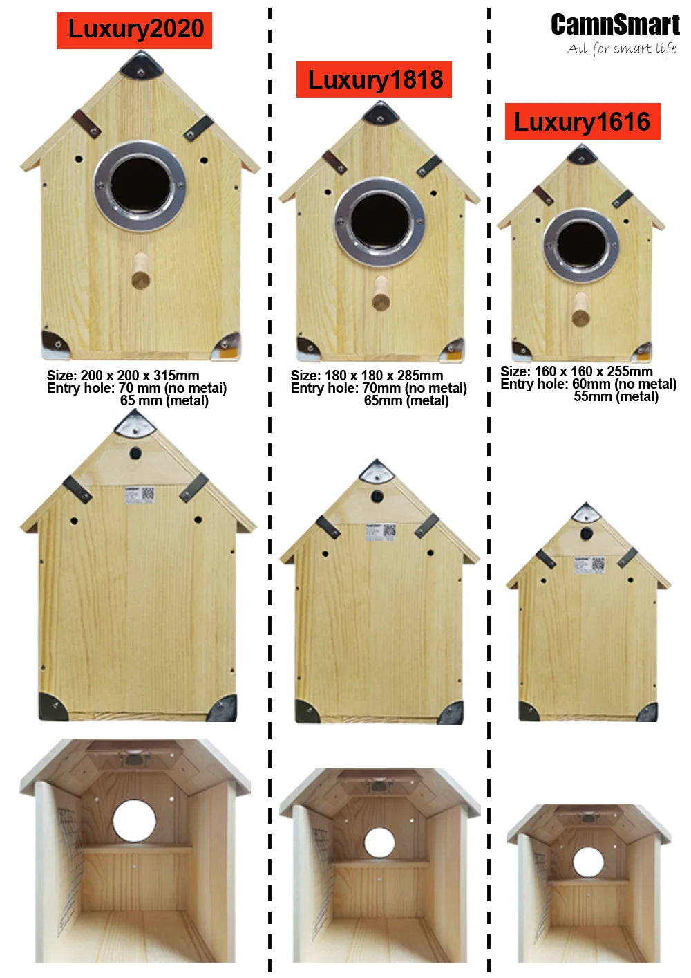 4MP Tuya Bird Houses WIFI Camera For Pet Birds Activity Remote View Watching Wild Natural Wooden Care Nest Box Day Night Vision