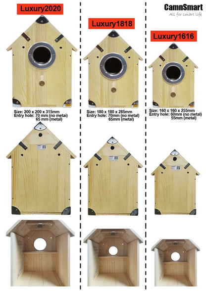 4MP Tuya Bird Houses WIFI Camera For Pet Birds Activity Remote View Watching Wild Natural Wooden Care Nest Box Day Night Vision