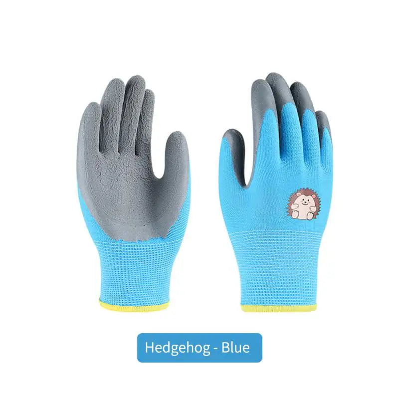 Children's Durable Gloves Labor Protection Waterproof Protective Gloves Non-Slip Children Safety Yard Work Gloves Latex Gloves