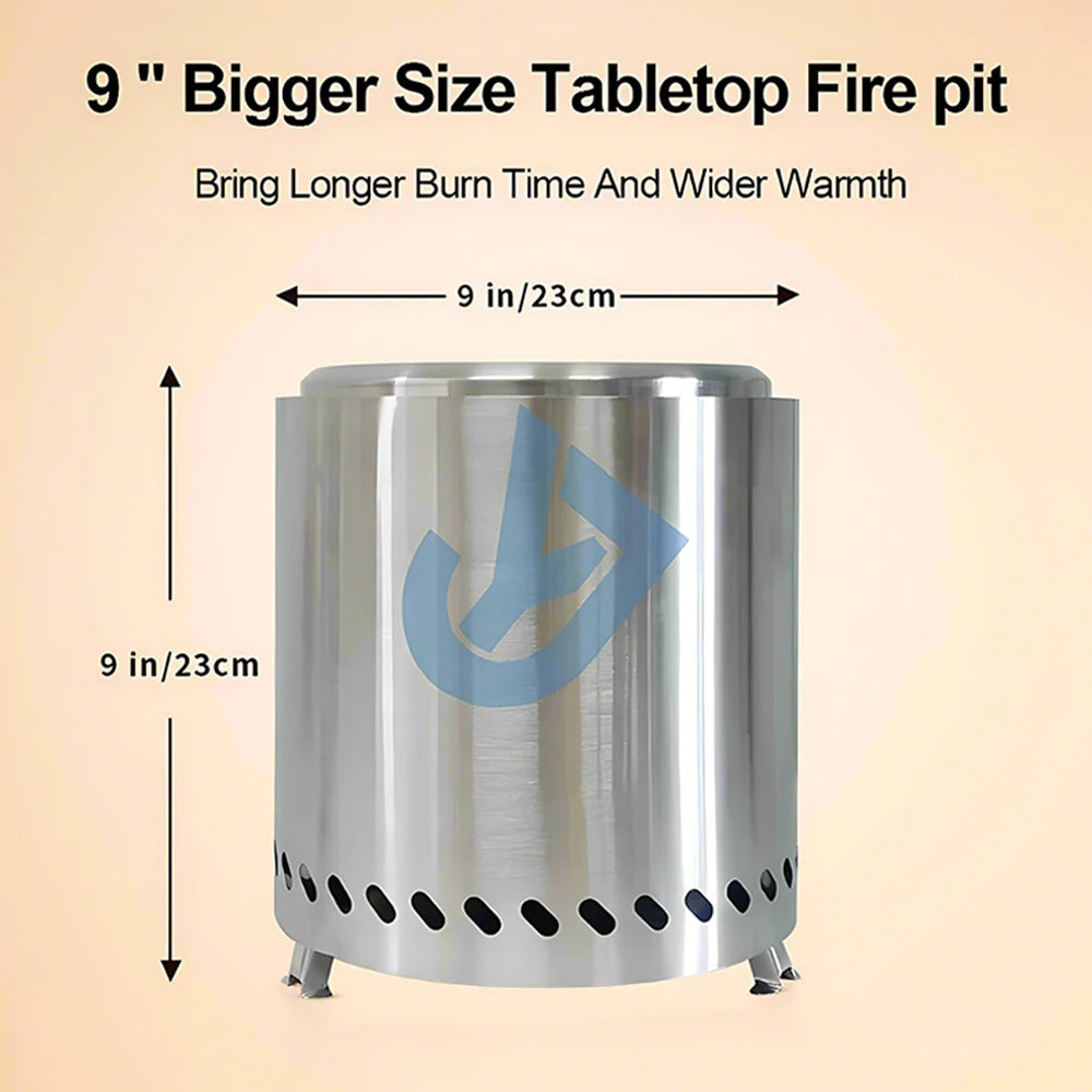 Outdoor Camping Smokeless stove portable Stainless steel burner heater Mini fire stove campfire stove pit fire basin Equipment