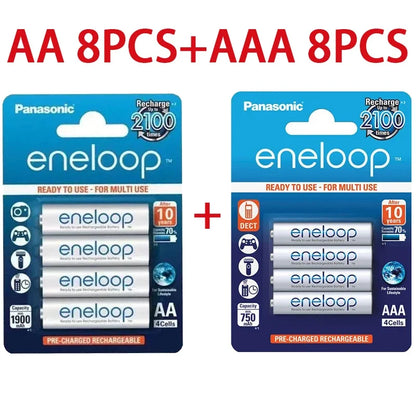 Panasonic Eneloop original AA AAA rechargeable battery 1.2v 1900mAh 800mAh pre-charged nimh suitable for flashlight camera toys