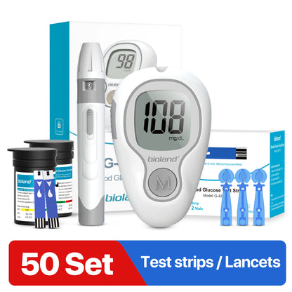 Blood Glucose Meter G-425-3 Diabetes Testing Kit Diabetes Machine Blood Sugar Meter Glucometer Test Strips Lancet 5S Get Results