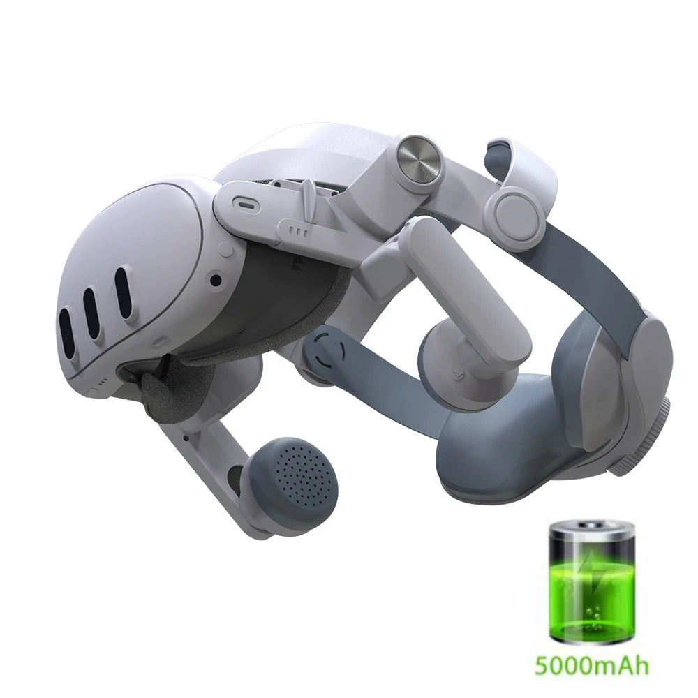 Elite Strap for Meta Quest 3 VR Headset Head Strap with 5000mAh Battery Charging Extend Game Time for Meta Quest 3 Accessories