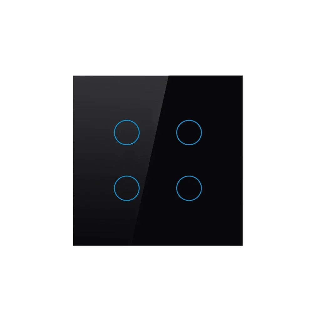 Tuya Wifi EU Smart Switches 1/2/3/4Gang Touch Light Switch Wall Sensor 433mhz RF Switches Smart Life for Alexa Google Home Alice