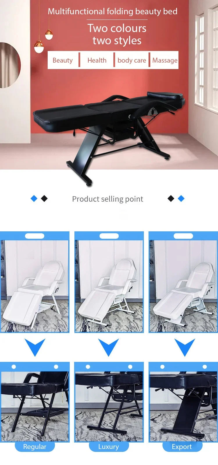 Facial Beauty Salon Bed Medical Spa Massage Treatment Table Podiatry Chair Aesthetic Tattoo Bed