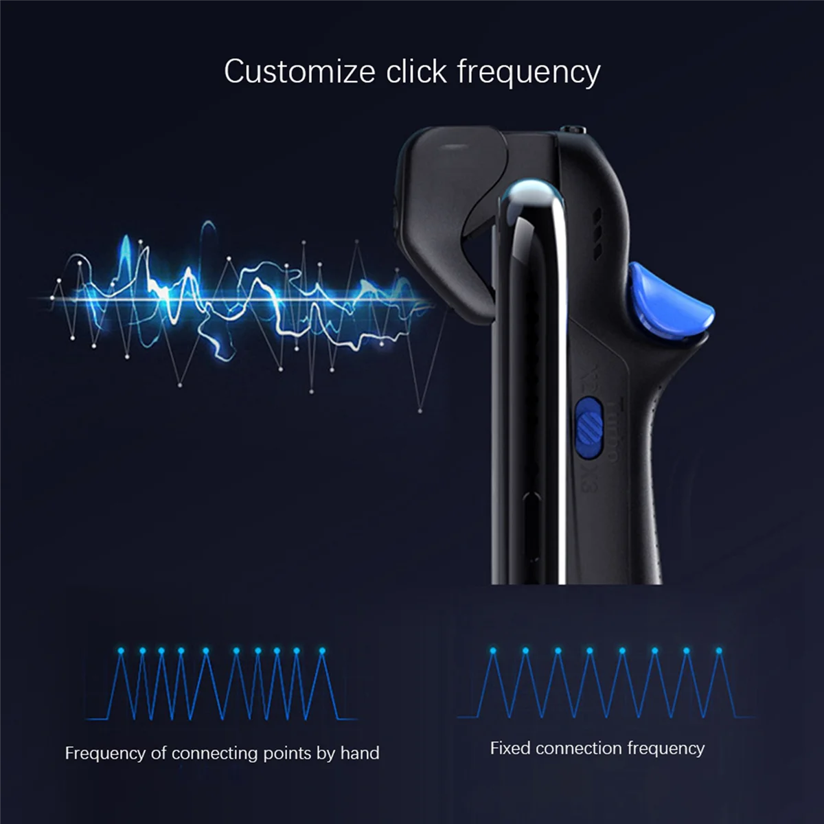 2X Mobile Game Controller Four Finger Gamepad for Pubg Trigger Game for / Android Gamepad