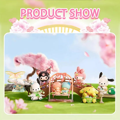 MINISO Sanrio Blind Box New rhyme flower dress Series Ornament Mystery Box Children's Day Christmas gift Toy Genuine Products