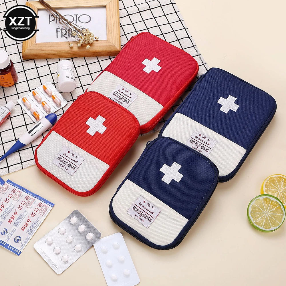 Portable First Aid Medical Kit Travel Outdoor Camping Useful Mini Medicine Storage Bag Camping Emergency Survival Bag Pill Case
