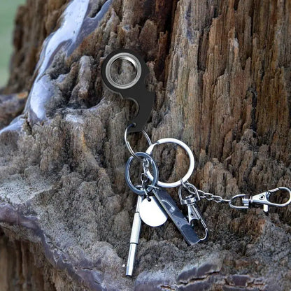 Creative Keychain Fidget Spinner Anxiety Stress Relief Toys Revolve Cool Keyring Relieving Boredom Birthday Gift for Adults Kids