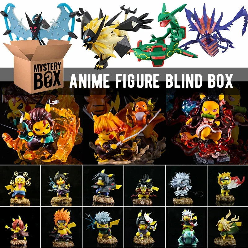 Anime Figure Mystery Box Figure Blind Box Pvc Aciton Figures Dragon Ball One Piece Demon Slayer Gift for Animer