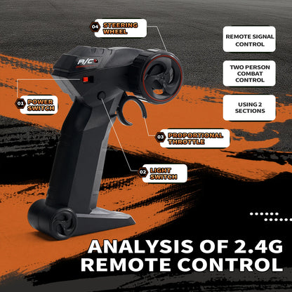 JJRC Q181 30KM/H 1:20 RC Car With LED Lights 2.4Ghz Double Motors RC Monster Truck All Terrain Off Road High Speed RC Racing Car