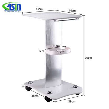 Medical Trolley Mobile Shelf Table Dental Unit Portable Cart with Swivel Brake Wheels and Socket for Dental Clinic Dentist Tool