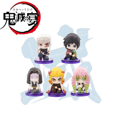 3-5cm Mystery Handicraft Blind Box Demon Slayer Figures Anime Corner Role Cute Anime Characters Fan Surprise Box Collection Gift