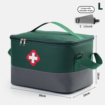 First Aid Kit Medicine Storage Bag Portable Outdoor Rescue Bag Household Large Capacity Medical Kit Storage Organizer
