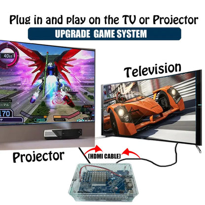 LZAKMR U9 Plug and Play Retro 3865U Game Console 500G HDD 70000+Games For Wii PS2 XBOX PSP GameCube N64 Wireless handle