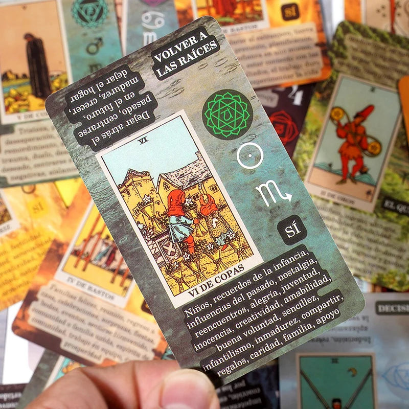 Tarot Cards Garbage Pail Kids In Spanish English Child Adult Family Gathering Game Playing Card Prophecy Card Toys Birthday Gift