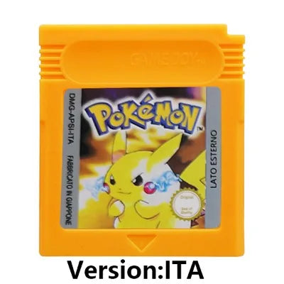 GBC 16-bit Game Video Game Cartridge Console Card Pokemon Red Blue Crystal Golden Green Silver Yellow with Multi-language