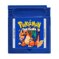 GBC Game Cartridge Pokemon Series Black White Genesis Creepy Black Dark Energy 16 Bit Video Game Console Card