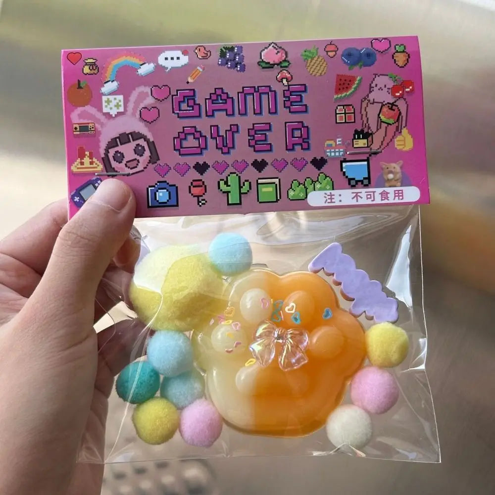 Cute Cat Cartoon Bear Squeeze Toys Sensory Toy TPR Pinch Decompression Toy Fidget Toy Lamb Cartoon Fidget Toy Kid