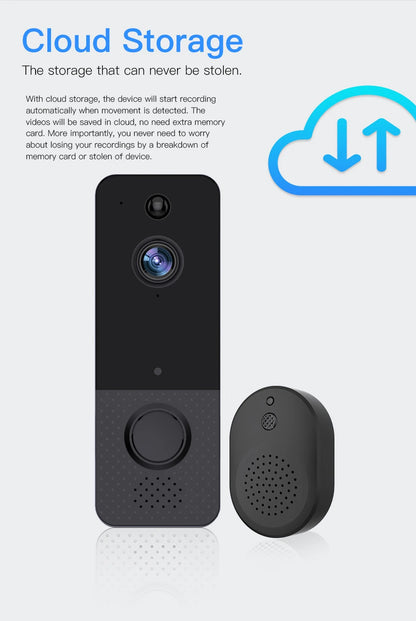 720P Aiwit APP WiFi Doorbell Low Consumption Battery Power Visual Door Peephole Video Eye Night PIR Home Security Doorviewer