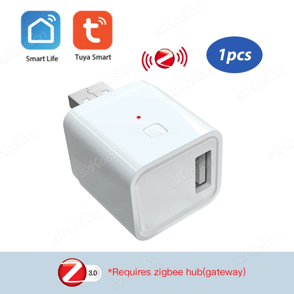 Tuya Smart WiFi Zigbee 1-3 Gang Mini USB Power Adaptor Charging Plug Smart Life APP Timing Voice Control Via for Alexa Google