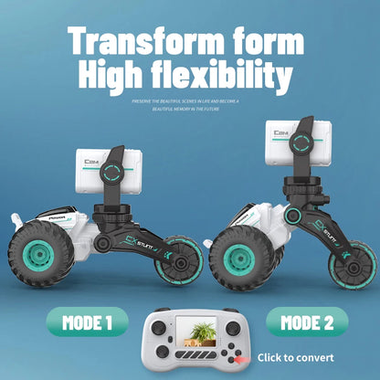 2.4G Conversation HD Camera Car Remote Control Video Car Alloy Cross-Country Rock Climbing Stunt Durable Wild Sports Mini Camera