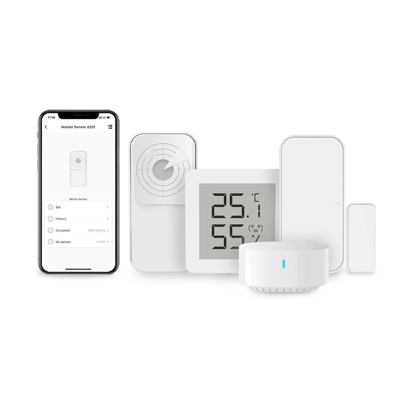 BroadLink FastCon KIT-SR Smart Life Scene Trigger Security Sensor Control Radar Microwave Motion Sensor Kit for Home Automation