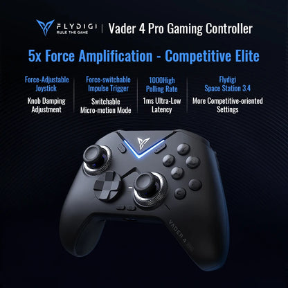 Original Flydigi Vader 4 Pro Gaming Controller Athletic Elite Handle Wireless Gamepad With Hall Rocker For Xbox Steam Pc Custom