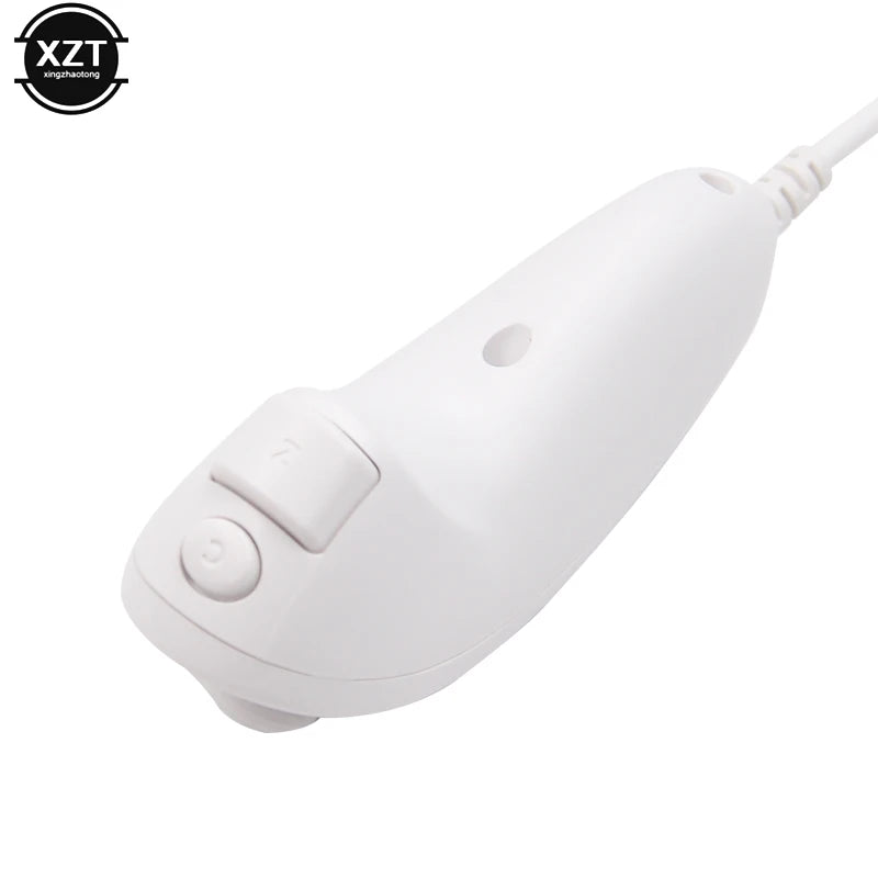 Game Left Handle Controller For Nintendo Wii Nunchuck Hand Curved Handle Controller Nunchuk For Wii Gamepad Accessories