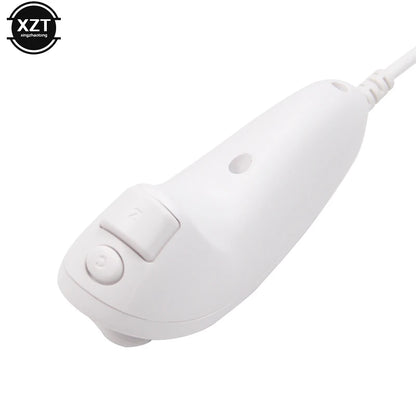 Game Left Handle Controller For Nintendo Wii Nunchuck Hand Curved Handle Controller Nunchuk For Wii Gamepad Accessories