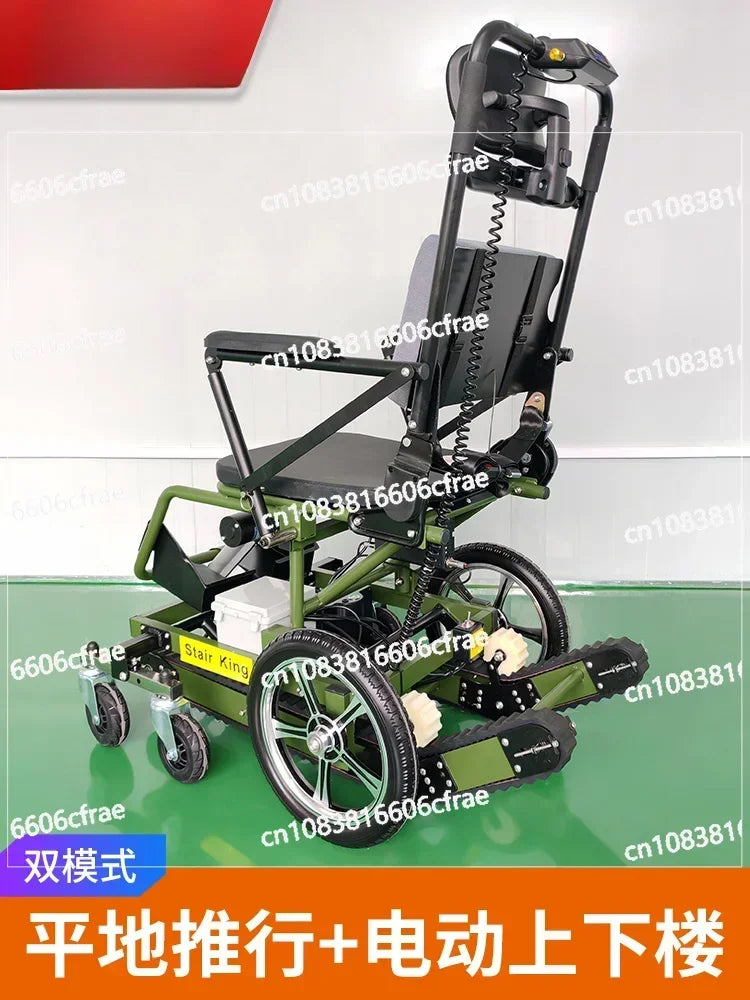 Electric Stair Climbing Wheelchair Crawler Elderly Can Go Up and Down Stairs Climbing Machine Climbing Artifact