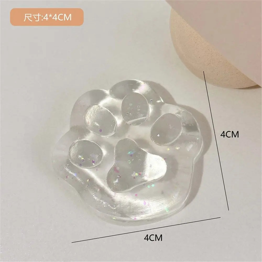 Gifts Mini Hand Pinching Cat Paw Fish Fidget Toy Ice Pressure Ball Toy Squeeze Toy Cat Paw Mini Mochi Mini Mochi Ice Block