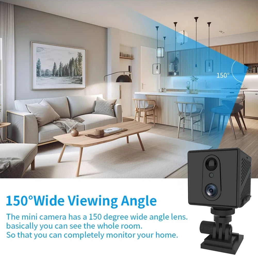 5MP WiFi 4G Mini Camera PIR Human Motion Detection Camcorders Remote Viewing Control Infrared Night Vision Camcorder