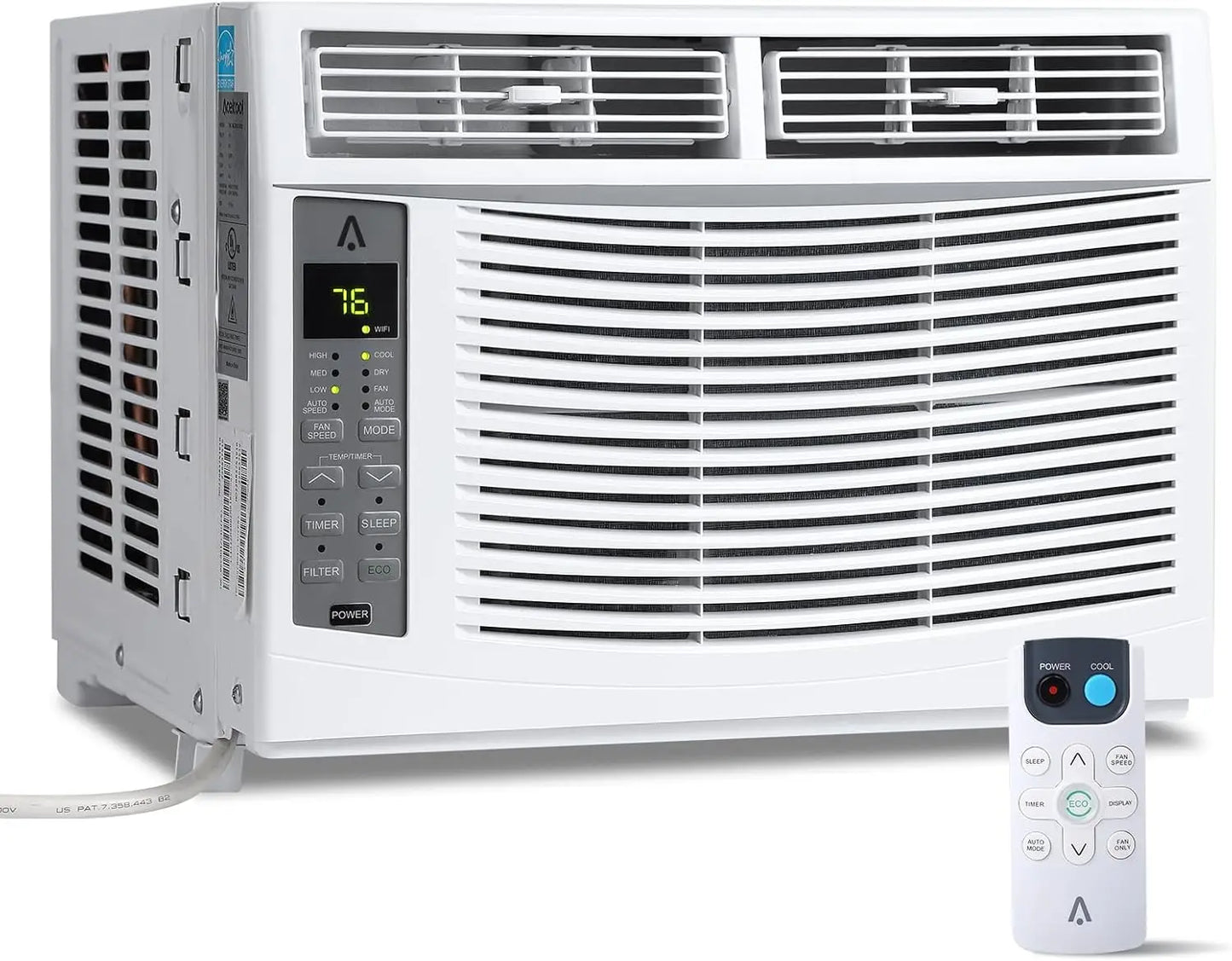 5,000 BTU Small Window Air Conditioner - Cool Up To 150 Sq.ft. with Manual Adjustable Fan and Cooling Modes, for Small Room