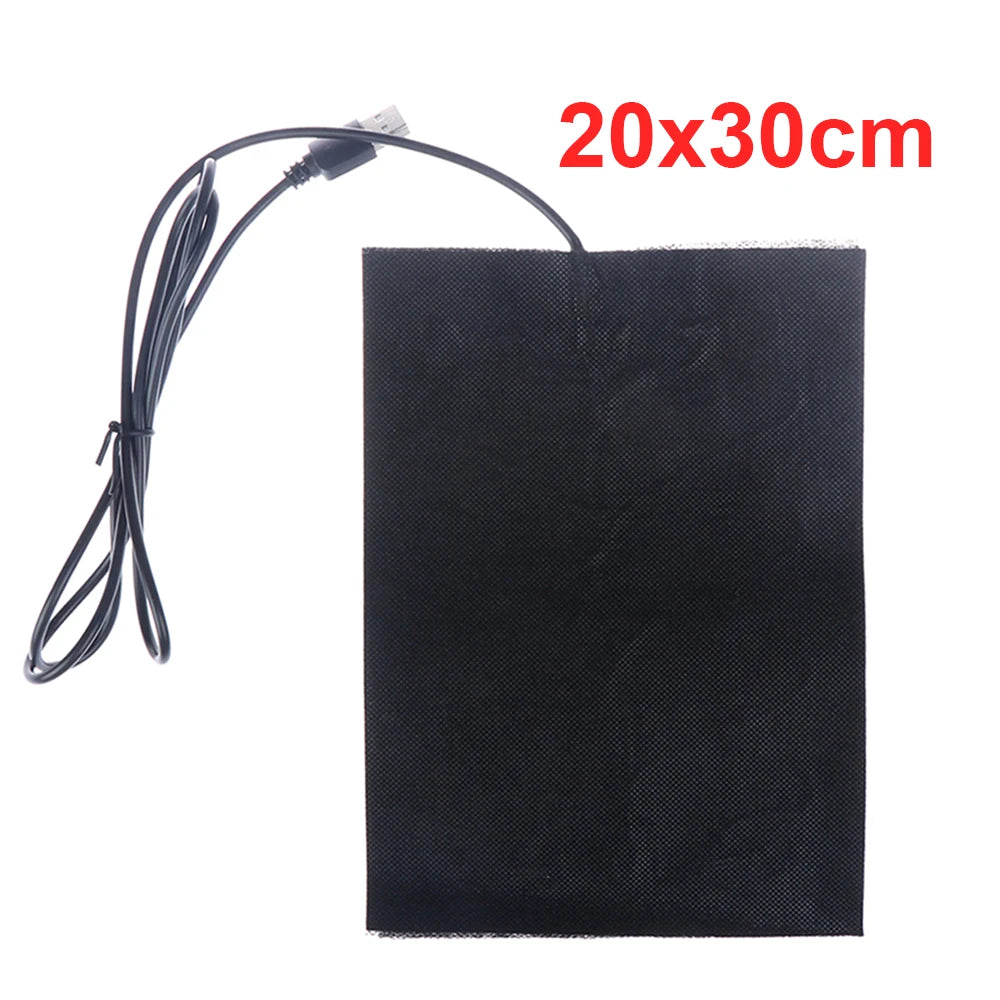 5V USB Warm Paste Pad Carbon Fiber Heating Pad Body Warmer Fast-Heating Heating Film Electric Winter Infrared Fever Heat Mat