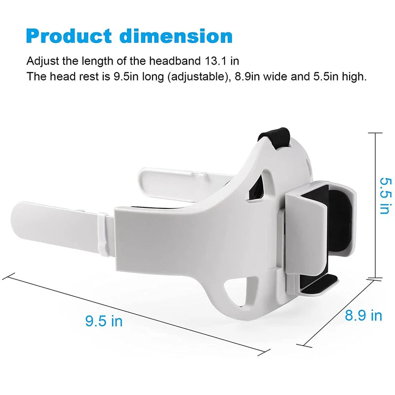Adjustable Head Strap For Oculus Quest 2 Halo Strap With Powerbank Fixing Bracket Enhanced Headband For Quest2 VR Accessories