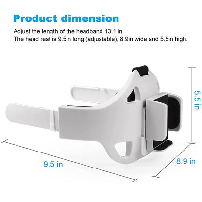 Adjustable Head Strap For Oculus Quest 2 Halo Strap With Powerbank Fixing Bracket Enhanced Headband For Quest2 VR Accessories