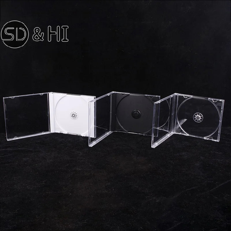 High Quality Transparent Bottom CD Box Empty CD Case PP Plastic CD Case CD Case Capacity 1-2 Discs